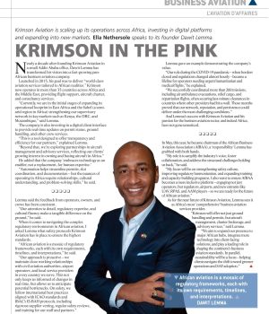 Krimson Aviation Featured in African Aerospace Magazine